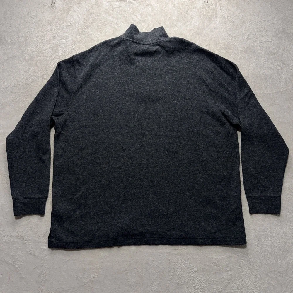 Polo Ralph Lauren 1/4 Zip Men's 2XB Estate Rib Grey Pullover Sweater Jacket Knit
